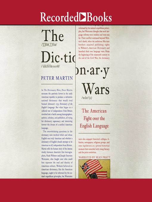 Title details for The Dictionary Wars by Peter Martin - Wait list